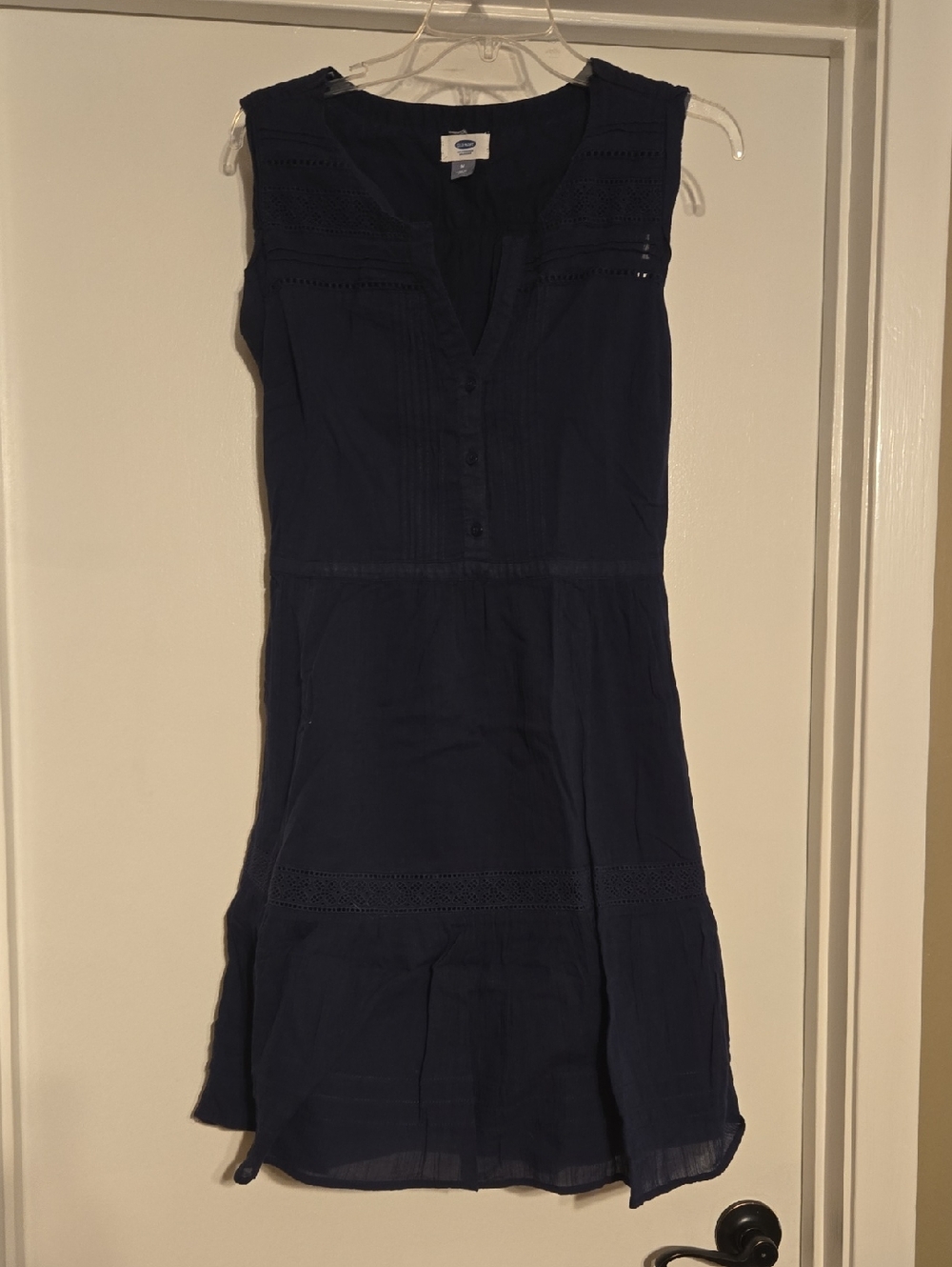 Old Navy Dark Navy Sleeveless  Dress with Eyelet Detail